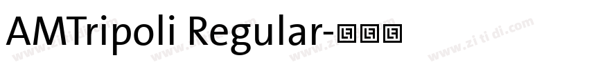 AMTripoli Regular字体转换